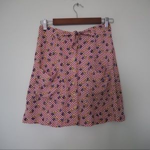 Vintage Betsey Johnson Floral Mini Skirt